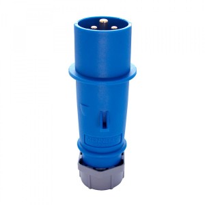 ENCHUFE 16A 2P+T 250V AZUL 6H IP44 MENNEKES