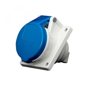 TOMA EMPOTRABLE 16A 2P+T 250V AZUL 6H IP44 MENNEKES